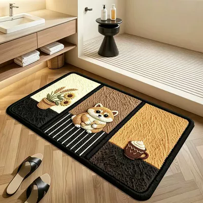 Avtomobil döşəmə paspasları — suitable for home bathrooms, available for - 827xxktpgm-7-4060cmfoam-grid