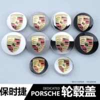 Подходит для колпаков ступиц Porsche Macan, Panamera, 911, Cayenne, Kaman, Maki, колпаки ступиц с логотипом в центре.