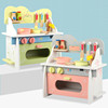 children simulation baby Play house Cooking Cook rice Kitchenware suit Colorful kitchen Disassembly and assembly Gas stove Early education Toys