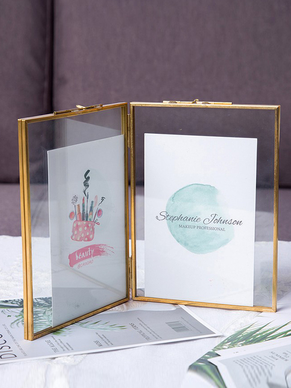 Nordic Retro Brass Folding Glass Photo Frame DIY Plant Specimen Holder Desktop Decoration Ornament Wedding 678inch Nordic Retro Brass Folding Glass Photo Frame DIY Plant Specimen Holder Desktop Decoration Ornament Wedding 678inch
