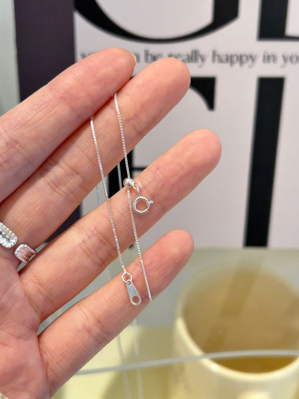 Geometric, Water Droplets Pattern Women's Gender 925 Sterling Silver Chalcedony Geometric Water Droplets Pendant Necklace