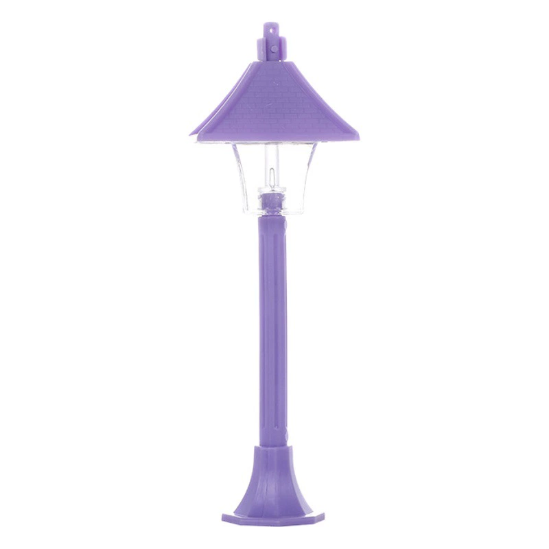 Двухцветный светодиодный маленький уличный фонарь пятно микро-ландшафтный светильник пластиковый уличный фонарь маленький украшение мох суккулентное растение маятник