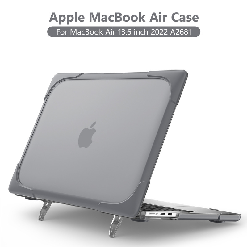 Suitable for Macbook Air 13.6 laptop protective case A2681 heat dissipation pc bracket anti-drop shell