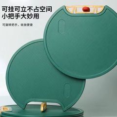振音爆金回転は両面防かびまな板食品級墨緑円形まな板両面果物まな板を立てることができる