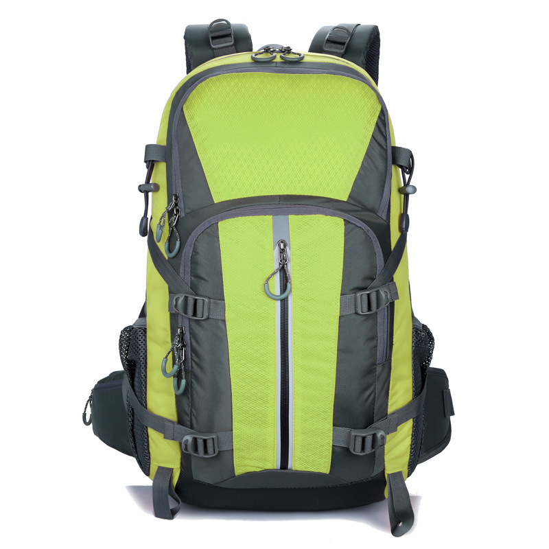 Mochila personalizada logo transfronteriza bolsa de montaña bolsa de alta capacidad al aire libre 45L bolsa de senderismo bolsa de ciclismo reflectante