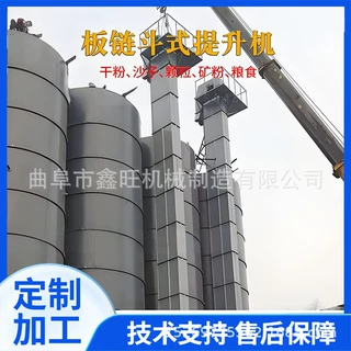 石料装车垂直上料机   原煤胶带斗式提升机 膨润土环链输送机