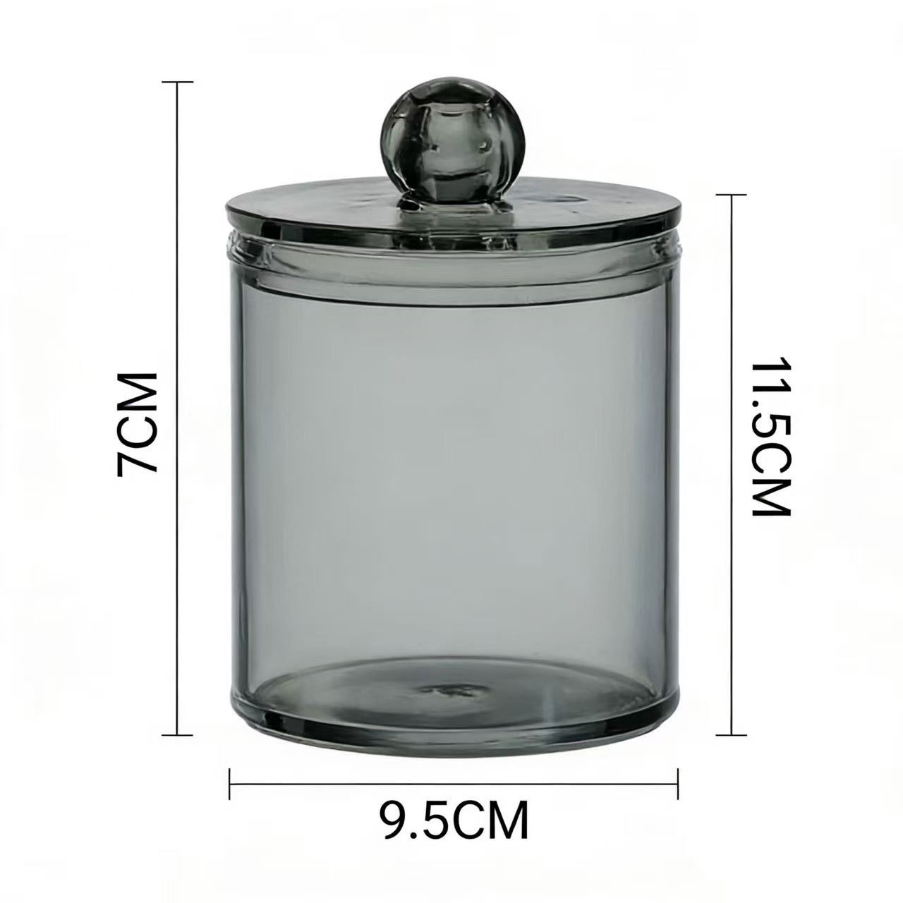 [Tienda de fábrica gris transparente] caja de almacenamiento de algodón acrílico se puede superponer portátil permeable a la ceniza para el almacenamiento de maquillaje doméstico