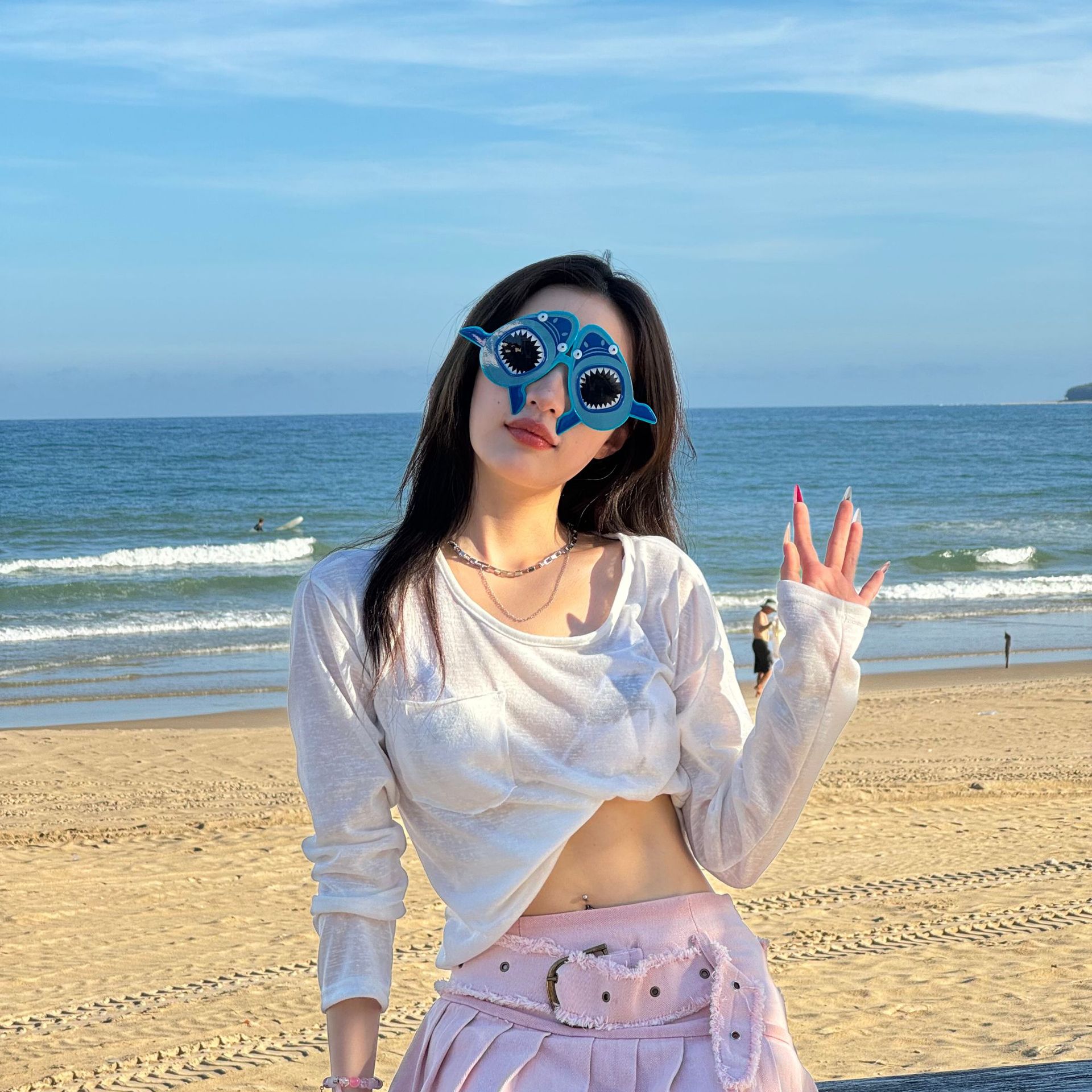 Gafas de Fiesta con Temática Hawaiana, ABS, Divertido, Decorativo, para Fiestas en la Playa y Festivales de Música