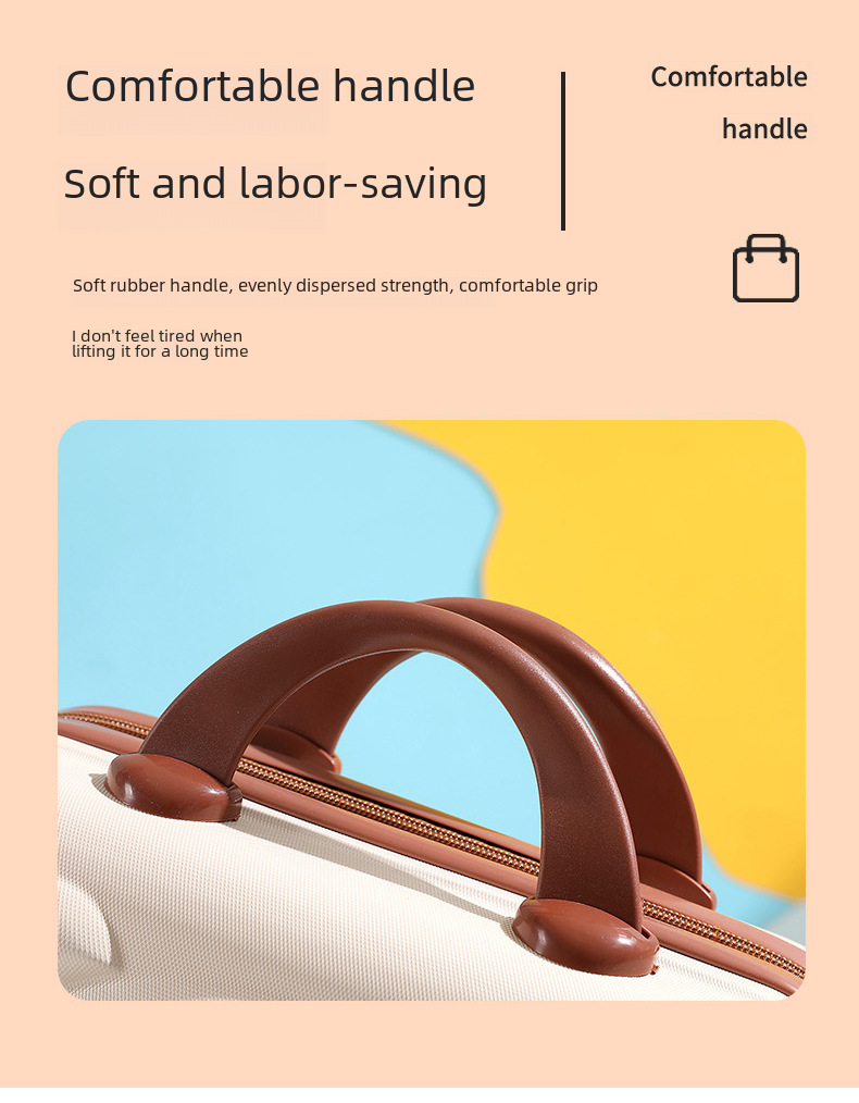 Bear Cosmetic Case 14 Inch Mini Portable Case Small Luggage Accompanying Gift Cartoon Storage Cosmetic Bag Password Box