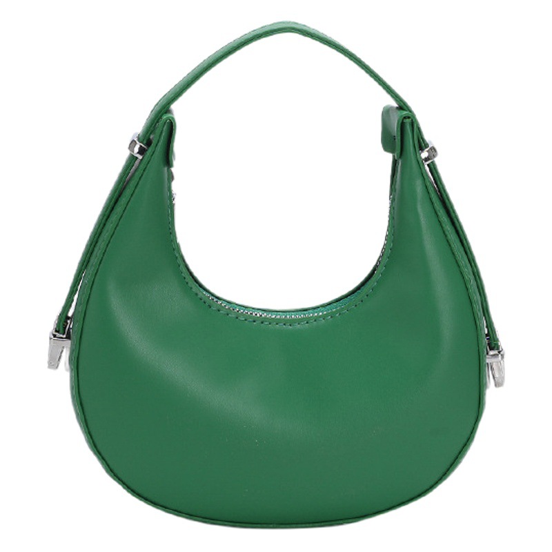 Estilo francés nicho media luna bolsa para mujeres 2023 verano nueva moda color sólido casual textura moda hombro bolsa axila bolsa