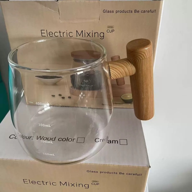 国境を越えた多機能全自動電動ミキシングカップポータブルホームオフィスガラスコーヒーカップ充電式シェーカーカップ|undefined