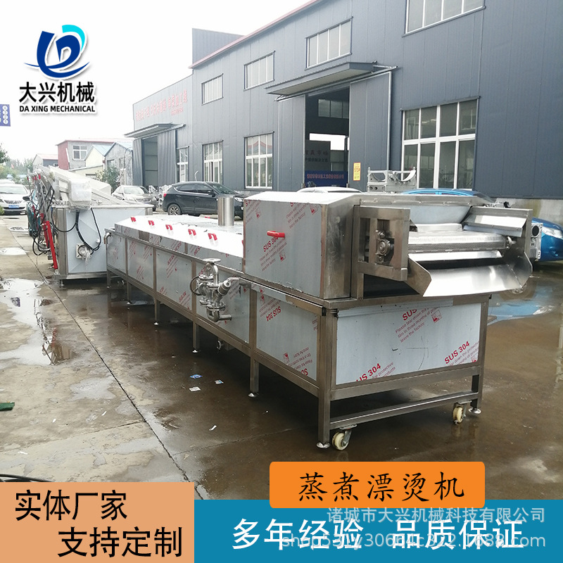 四喜丸子蒸煮漂烫线 鸡爪毛肚低温巴氏杀菌机 木耳银耳漂烫流水线