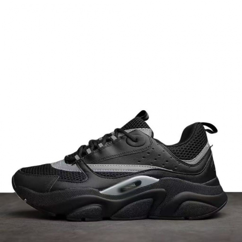 European B22 Height-Increasing Comfortable Non-Slip Dad Shoes with Mesh Breathable Wear-Resistant Color-Blocking Fashion Sports Casual Men's Shoes