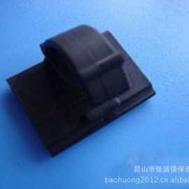 电线固定夹WCC免打孔阻燃黑白色粘式3M胶束线固定扣办公室理线器