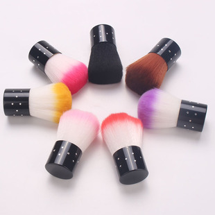Cross-border nail powder dust brush cleaning brush mushroom head round head brush nail dust cleaning soft fur nail tools