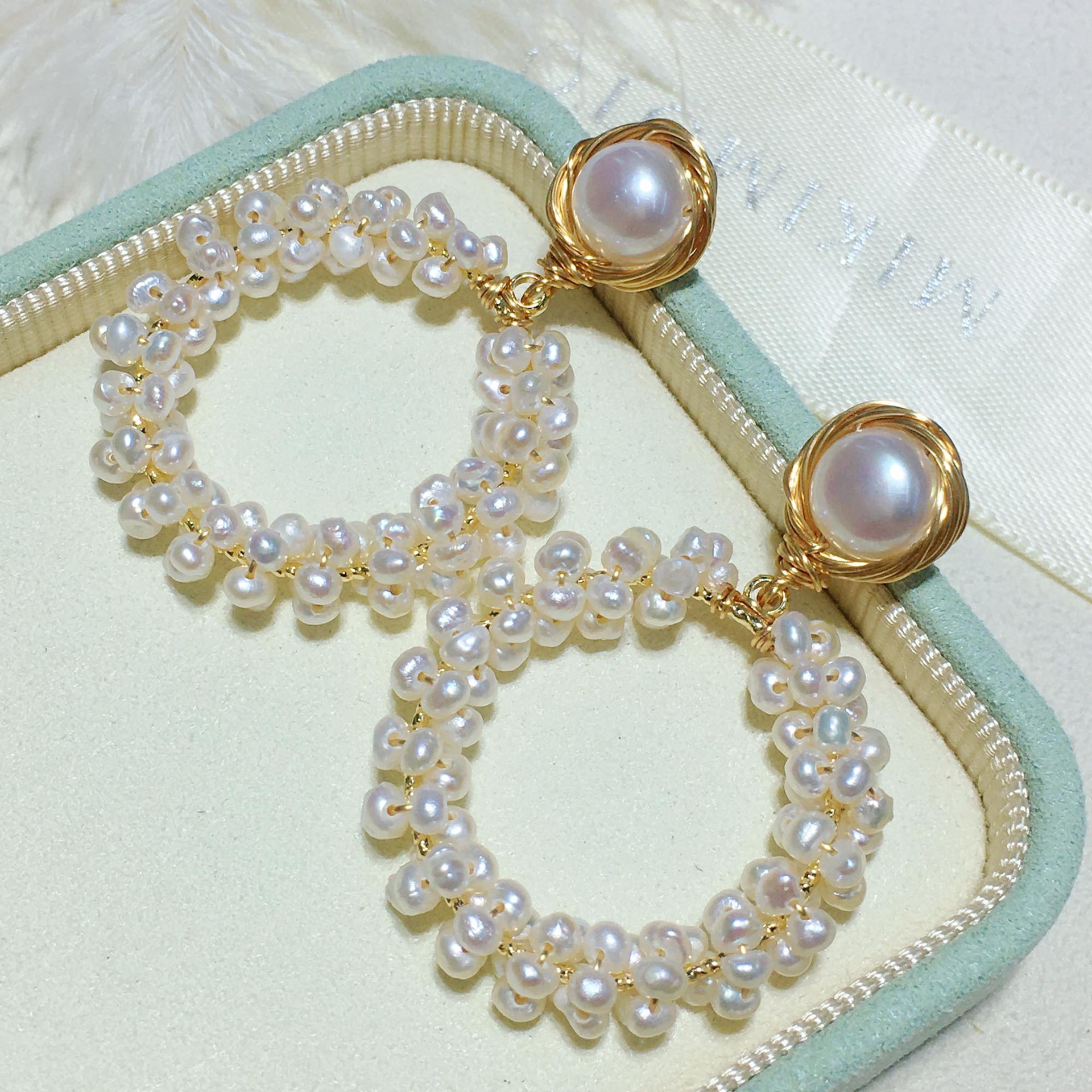 �۷�ȦȦ14Kע�����߱�֯����tianȻ��ˮ�����������