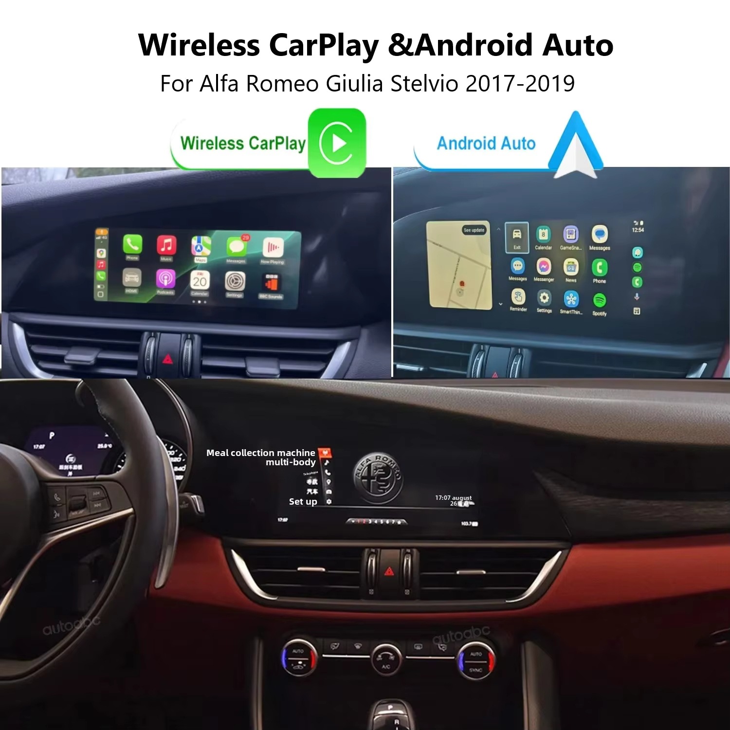 Suitable for Alfa Romeo decoder CarPlay, Android auto