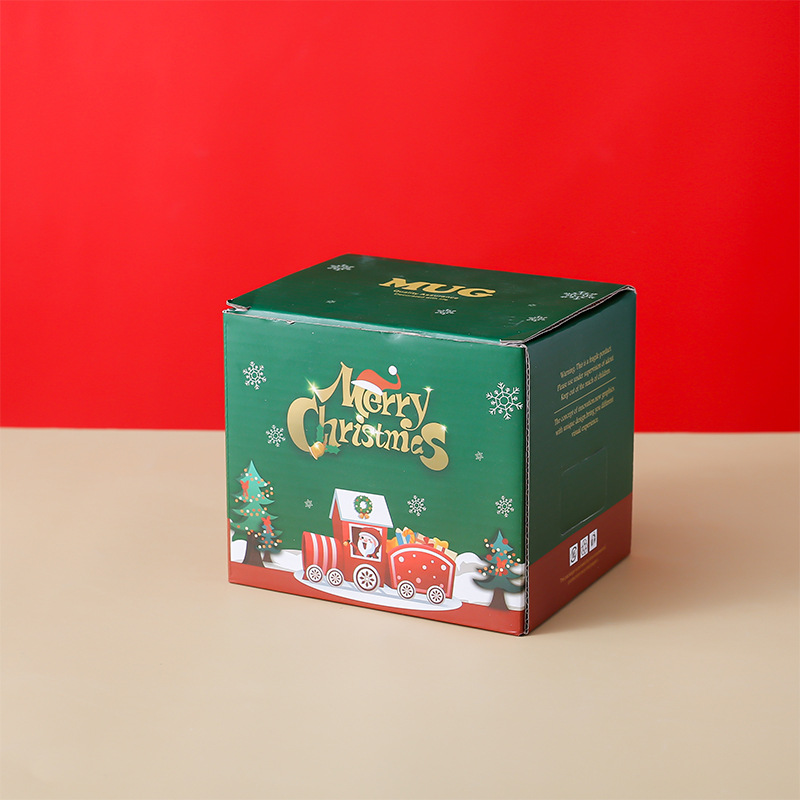 Creativo Navidad regalo Taza de cerámica Planeta de dibujos animados taza nórdica pareja taza de agua taza de café con tapa cuchara