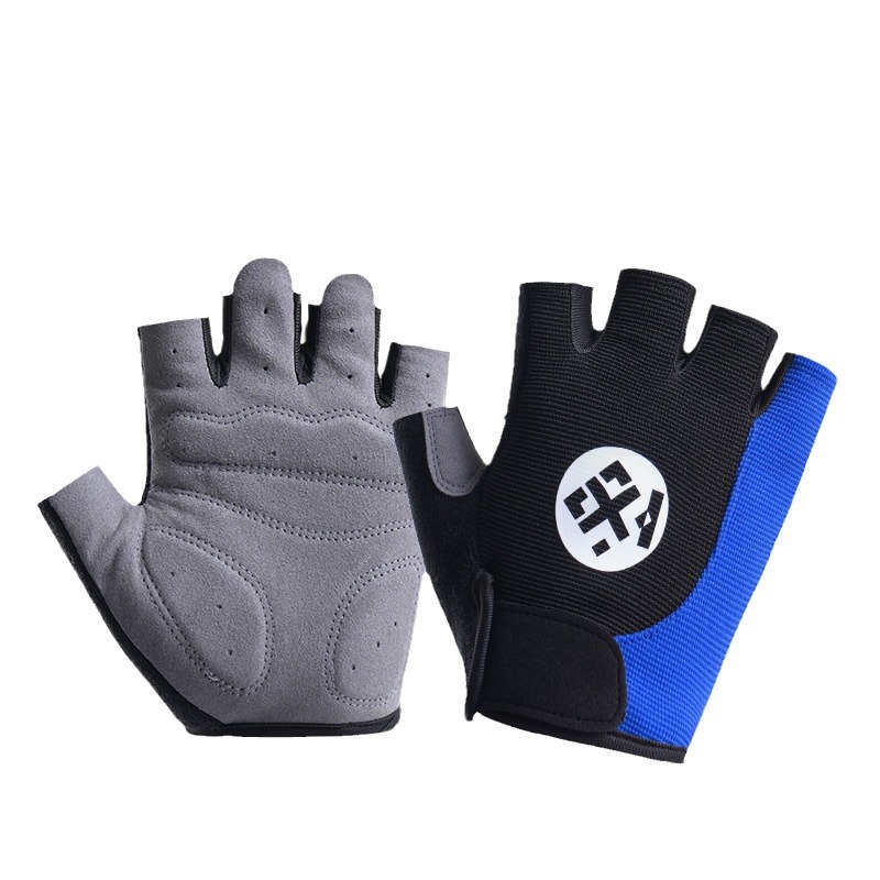 Xinji ciclismo al aire libre de verano amortiguador medio dedo para hombres y mujeres guantes de ciclismo de carretera deportivos delgados bicicletas transpirables