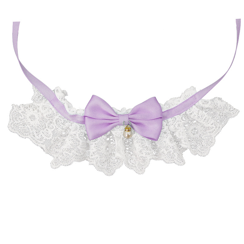 2025 nuevo collar de mascota lindo gato pequeño y medio collar de joyería perro campana corbata al por mayor