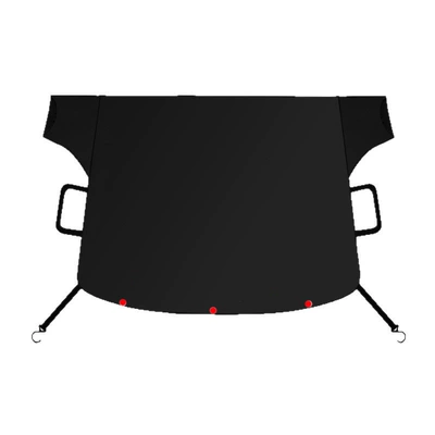 Cross-Border Car Snow Cover, Anti-Frost Car snow shield - one-side-is-black-and-the-other-side-is-silver-190x-112cm-hook-type-3-magnets