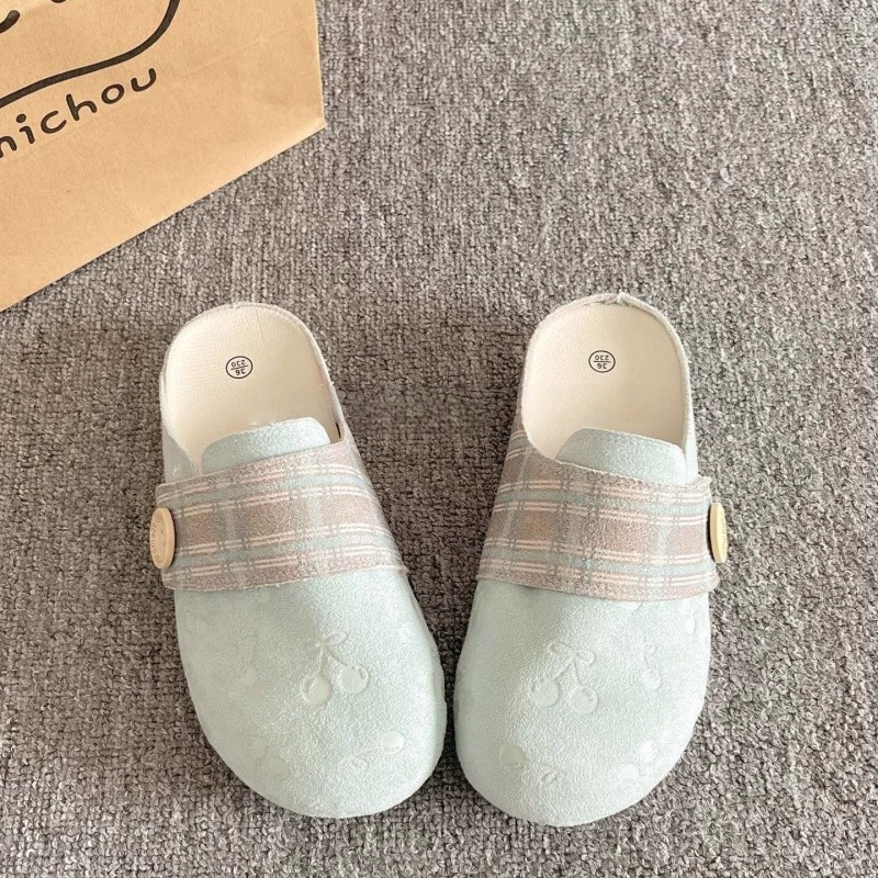Женские сандалии Баотоу 2025, новые популярные летние шлепанцы для улицы, универсальная нишевая обувь в стиле Birkenstock