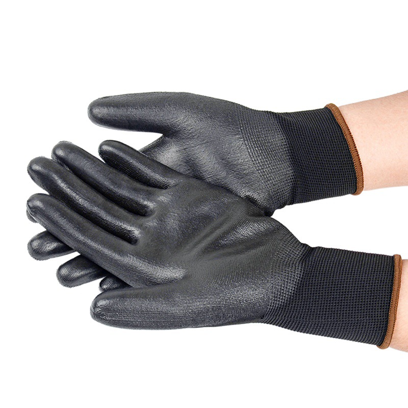 Ansier 48-126 estrellas PU Recubrimiento de Palma resistente al desgaste resistente a la rotura a prueba de pinchazos operación fina Guantes de protección