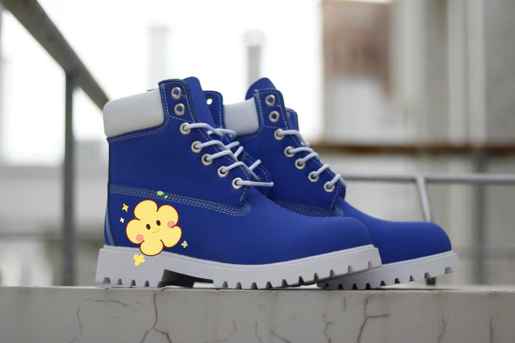 Botas de ruibarbo clásicas, botas al aire libre, botas de cuero para hombres, botas Martin de alta resistencia, botas deportivas para mujeres