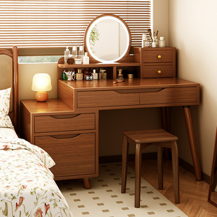 Retro Dressing Table 2024 New Dressing Table Bedroom Modern Simple Dressing Table Small Dressing Table Cupboard Integrated
