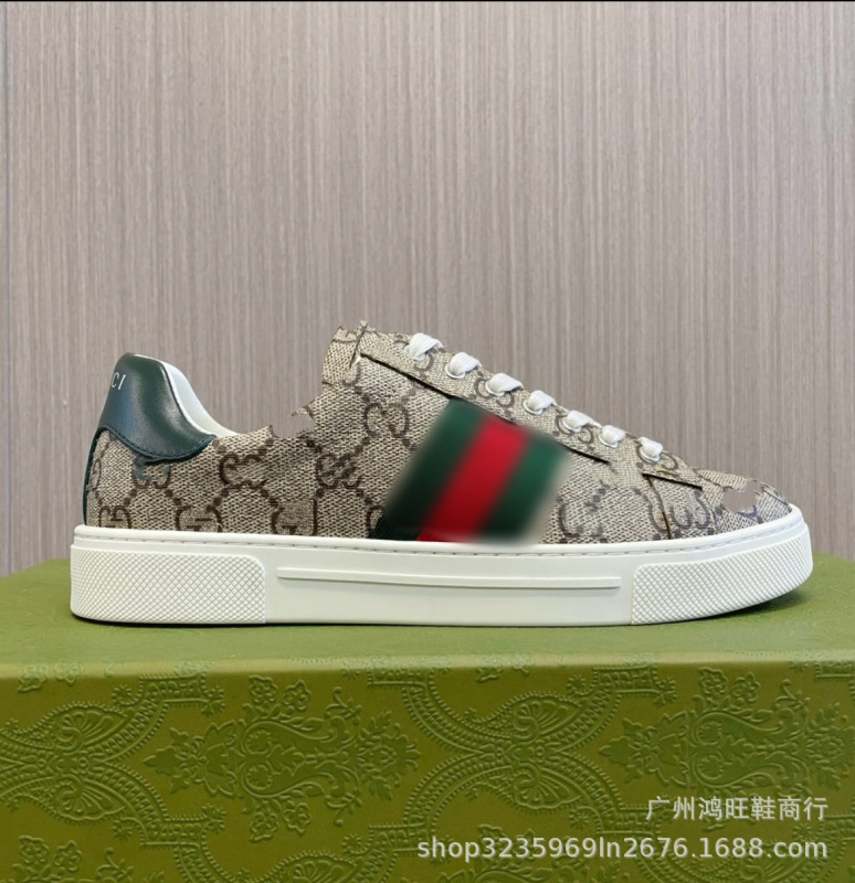 欧美爆款刺绣小白鞋蜜蜂外贸真皮板鞋男女同款休闲透气百搭小白鞋|undefined