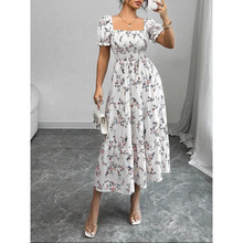 N 12092 Printed maxi women's dress ӡ�����Ůʿ����ȹ
