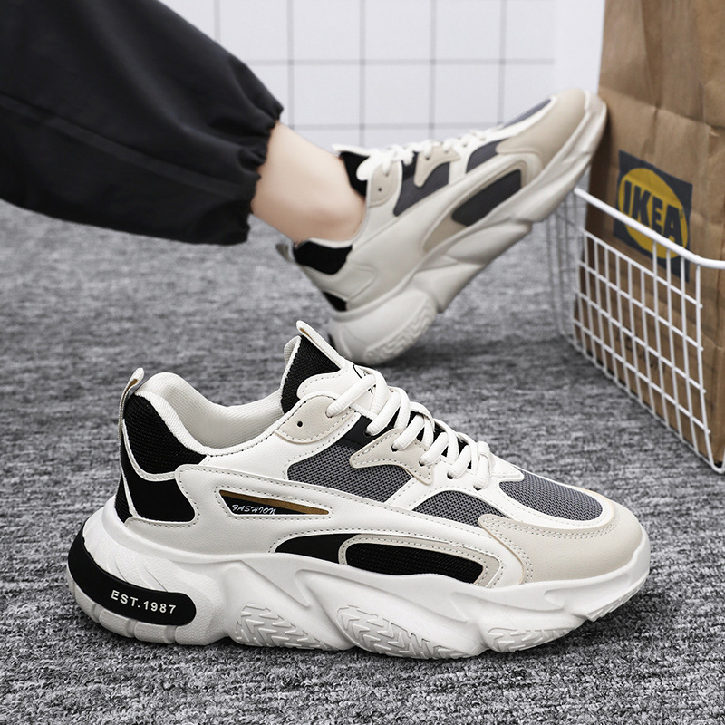 Spring Men's Shoes New Breathable Mesh Shoes Men's Trendy All-match Thick-soled sneaker Casual Running Dad Trendy Shoes Spring Men's Shoes New Breathable Mesh Shoes Men's Trendy All-match Thick-soled sneaker Casual Running Dad Trendy Shoes