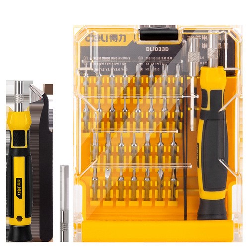 Powerful Screwdriver Set, Small and Medium-sized Flathead and Phillips Screwdrivers, Notebooks, Phones, Computers, Disassembly Tools DL1021D/DL3501