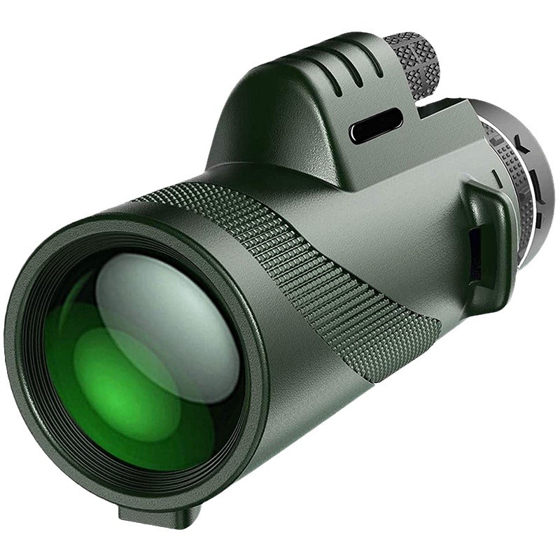 80X100 telescopio 12X50 telescopio monocular 40X60 telescopio astronómico lupa espejo de Observación de Aves