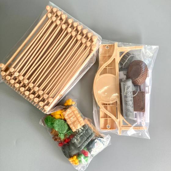 Cross-border Farm Farm House Ranch Racetrack Fence Set Assembled Farm House Keeper Animal Toy Model Ornaments