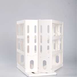 抽拉式旋转置物架厨房调料架调味瓶化妆品下水槽收纳架亚马逊跨境