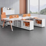 Строго выберите рабочие столы и рабочие станции для 4 человек и финансовые столы и стулья Комбинации простые современные столы офисов