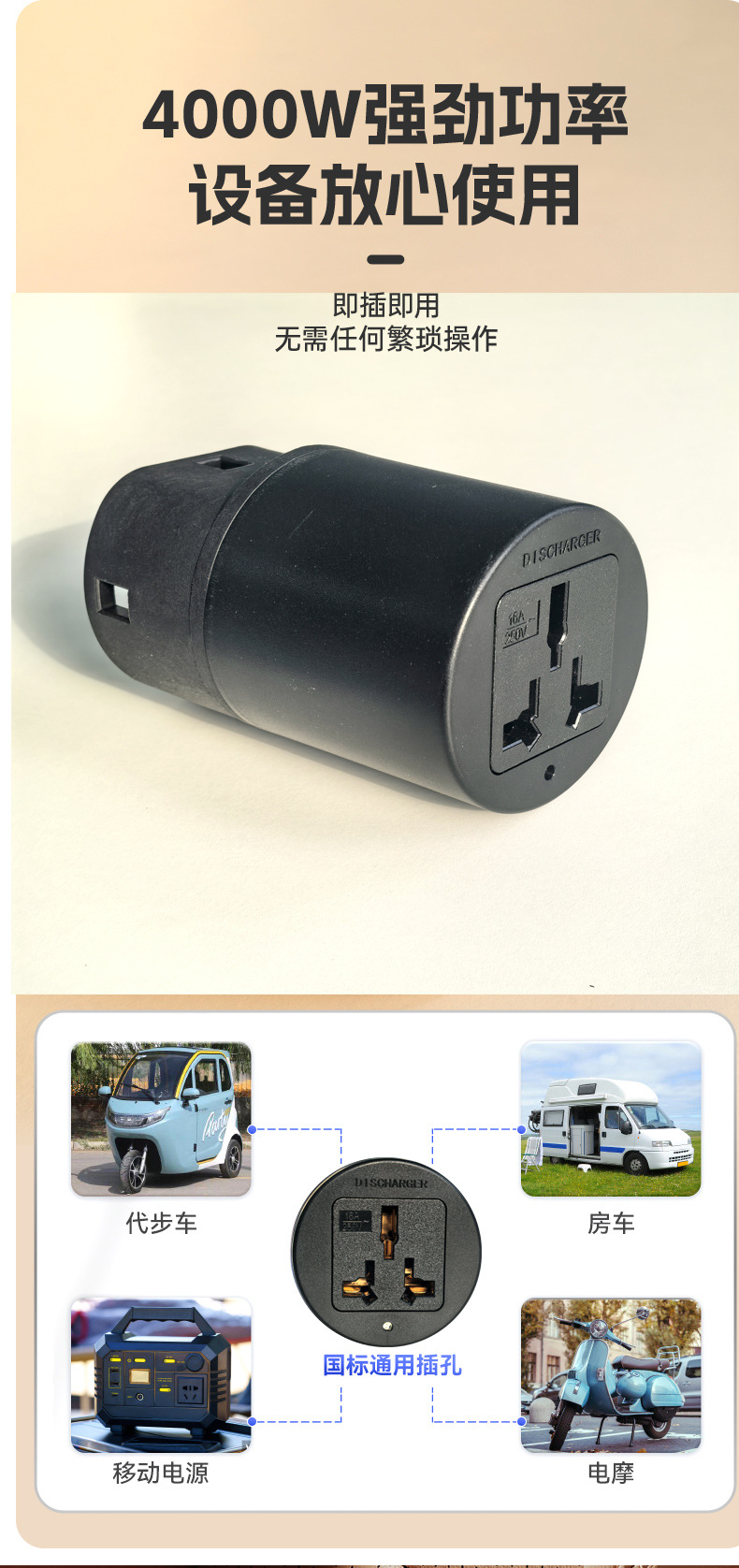 Experts Choose Charging Stations for New Energy Vehicles, V2L Conversion Plugs for External Power Discharge, and Electric Vehicle Sockets