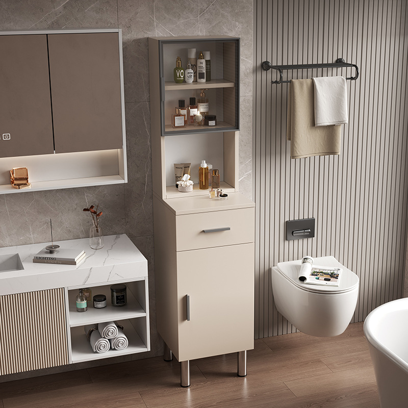 gabinete lateral de baño inodoro panal de abeja gabinete vertical de almacenamiento tipo piso gabinete lateral de almacenamiento sala de estar simple armario