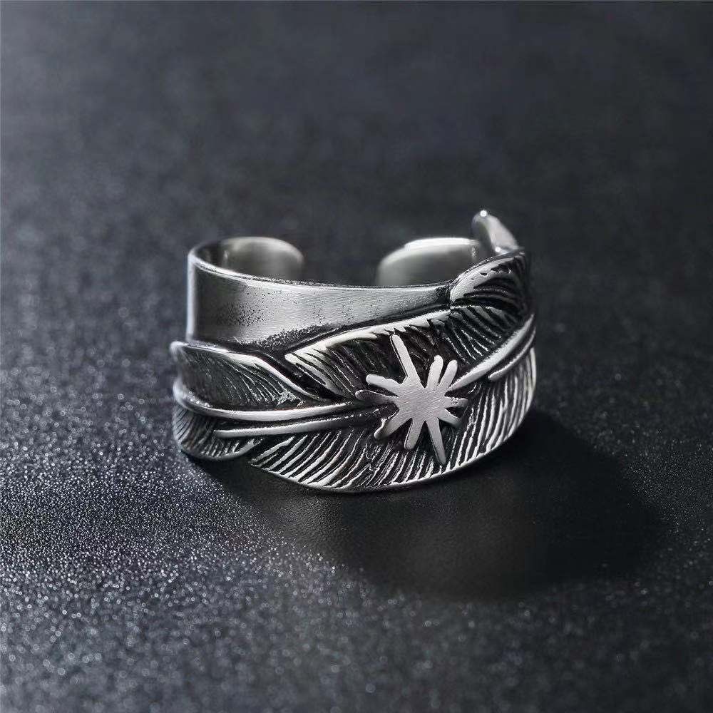Moda europea y Americana Indio anillo abierto retro de los hombres de moda personalidad dominante anillo punky único anillo