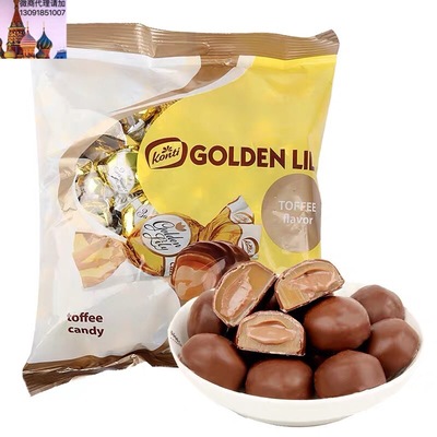 Russia Imported Conger Condensed milk Sandwich chocolate candy 500g A generation of fat