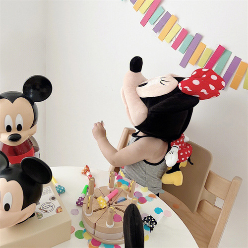 ins funny Mickey and Minnie hat, creative childlike headgear, Little Red Book same style photo props