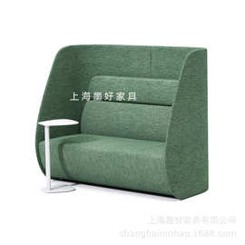酒店沙发卡座高背接待洽谈办公沙发设计师隐私隔板超高谈单商务