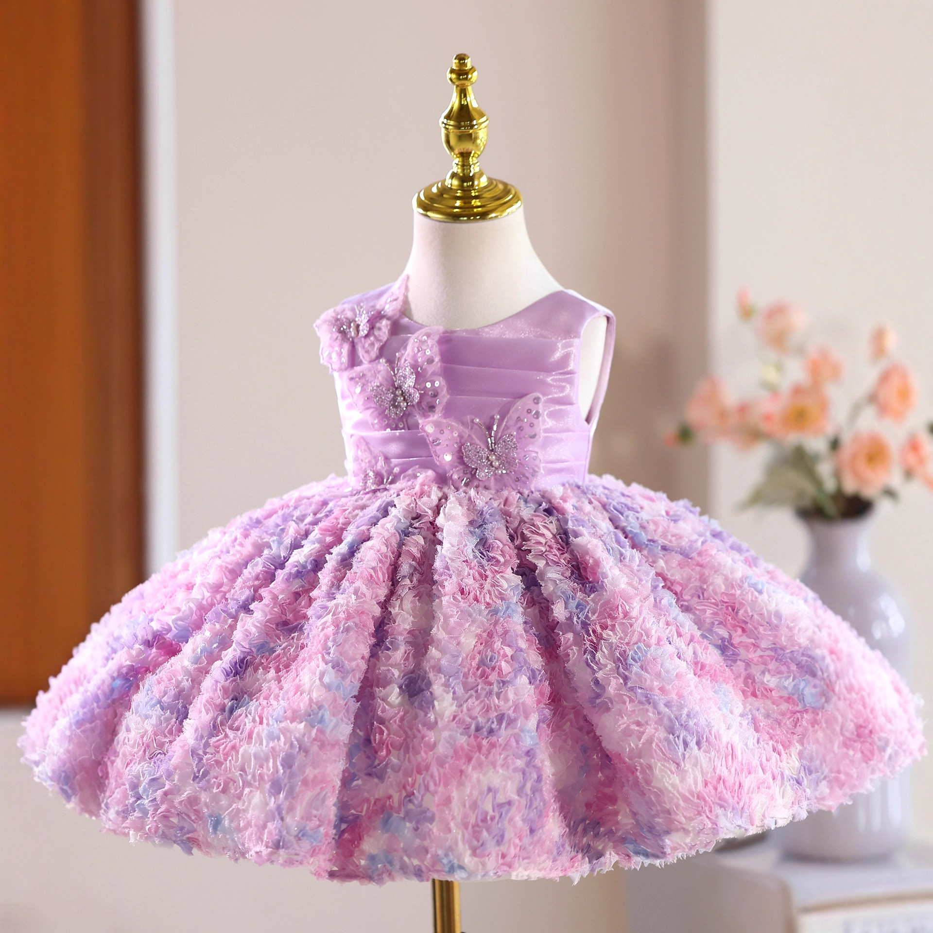Robe de princesse pour fille anniversaire fête et performance_voghion.com