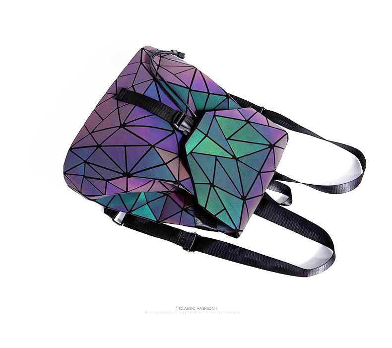 Geometric Grid Computer Backpack For Men And Women, Laptop Bag_voghion.com