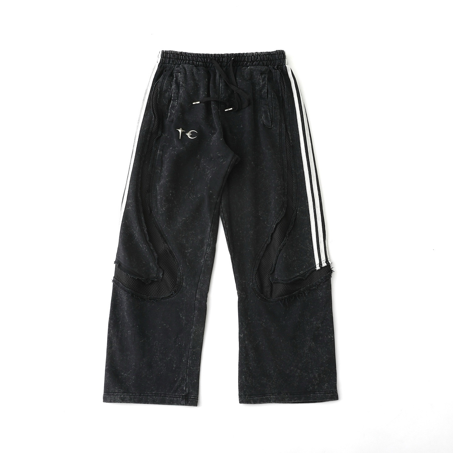 Other TC Star Moon Stripe Deconstructed Sweatpants Black