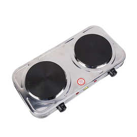 大尺寸不锈钢2000W双头发热板电炉外贸厂家多功能可调温JX-6246AS