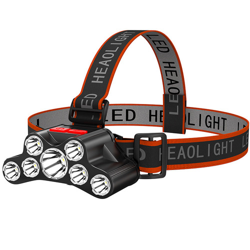Cross-border headlight outdoor multi-function head-mounted flashlight USB charging fishing long-range led strong light headlight wholesale