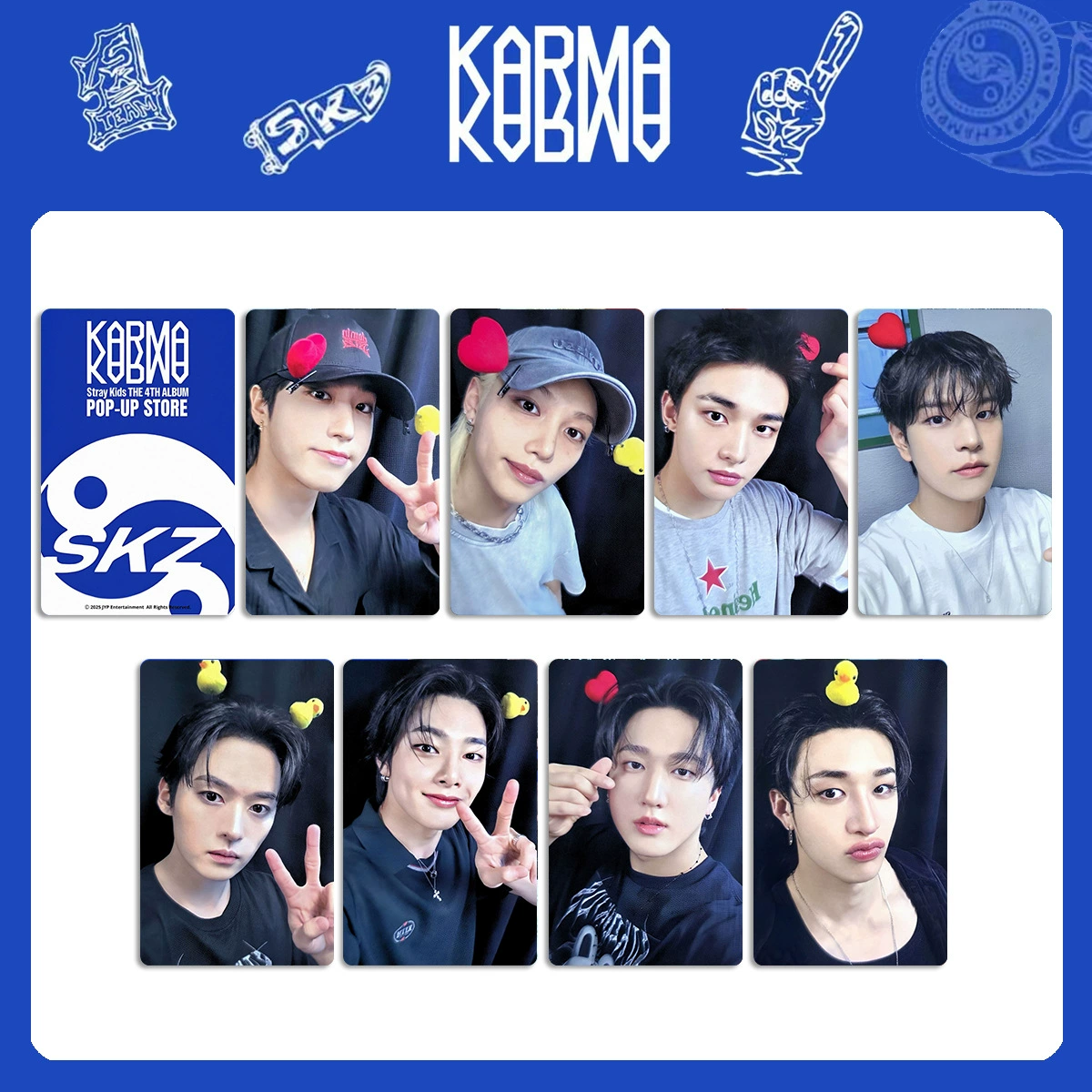 Альбом STRAY KIDS KARMA периферийная фотокарта ограниченная карта HOORAY альбомная карта SKZ специальная фотокарта