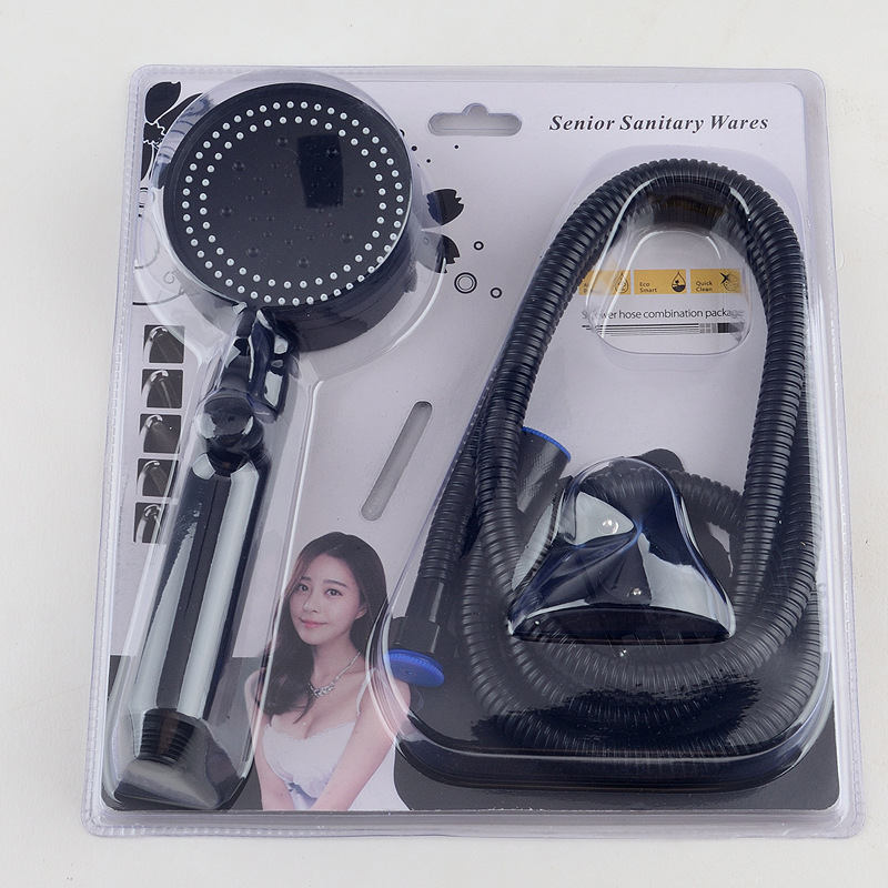 Shower Head Five-speed Pressurized Shower Punch-free Bracket Shower Hose Three-piece Set Large Water Filter Shower Shower Head Five-speed Pressurized Shower Punch-free Bracket Shower Hose Three-piece Set Large Water Filter Shower